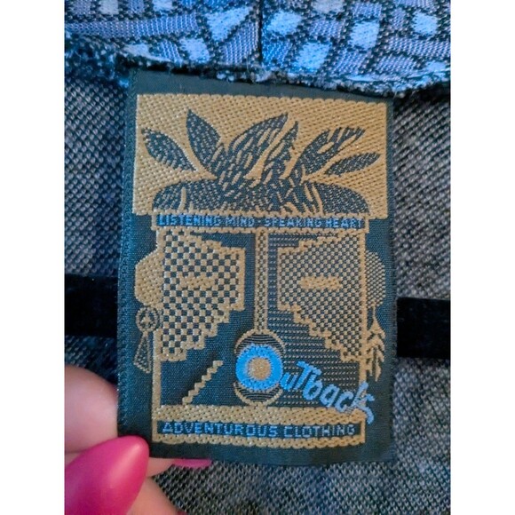 Vintage Outback Adventurous Clothing Medium Geometric Cardigan - Picture 5 of 7